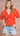 Lime 'N' Chili Solid Ruffled Deep V - Neck Puff Sleeve Babydoll Top - La Dolce Fiona