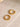 18K Gold - Plated Stainless Steel Huggie Earrings - La Dolce Fiona