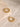 18K Gold - Plated Stainless Steel Huggie Earrings - La Dolce Fiona