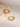 18K Gold - Plated Stainless Steel Huggie Earrings - La Dolce Fiona