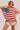 BiBi American Flag Printed Side Ruched Details Knit Top - La Dolce Fiona