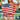 BiBi American Flag Printed Side Ruched Details Knit Top - La Dolce Fiona
