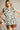 Umgee Full Size Two Tone Animal Print Notched Ruffle Cap Sleeve Blouse Plus Size - La Dolce Fiona