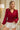 BiBi Smoking Waist Band and Puff Sleeves Deep V Neck Top - La Dolce Fiona