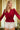 BiBi Smoking Waist Band and Puff Sleeves Deep V Neck Top - La Dolce Fiona