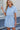 Drawstring Collared Neck Short Sleeve Denim Dress - La Dolce Fiona