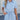 Drawstring Collared Neck Short Sleeve Denim Dress - La Dolce Fiona
