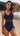 Drawstring Ruched V - Neck One - Piece Swimwear - La Dolce Fiona