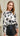 Frill Printed Balloon Sleeve Blouse - La Dolce Fiona