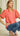 Full Size Heart Lace Sleeve Ruffle Collar Top Plus Size - La Dolce Fiona