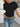 Hollow Out Waffle Knit Short Sleeve T-Shirt - La Dolce Fiona