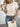 Hollow Out Waffle Knit Short Sleeve T-Shirt - La Dolce Fiona