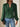 Swiss Dot Lace Detail Notched Long Sleeve Blouse - La Dolce Fiona