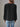 Swiss Dot Lace Detail Notched Long Sleeve Blouse - La Dolce Fiona