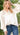 SAGE + FIG Notched Long Sleeve Blouse - La Dolce Fiona