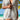 Open Front Half Sleeve Top and Shorts Cover Up Set - La Dolce Fiona