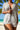Open Front Half Sleeve Top and Shorts Cover Up Set - La Dolce Fiona