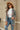 Printed Open Front Lapel Collar Cardigan with Pockets - La Dolce Fiona