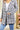 Printed Open Front Lapel Collar Cardigan with Pockets - La Dolce Fiona