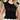 Openwork Contrast Trim Ruffled Cap Sleeve Knit Top - La Dolce Fiona
