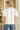 And The Why Plain Satin Puff Shirring V Neck Blouse Top - La Dolce Fiona