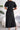 Pleated Flutter Sleeve Belted Dress - La Dolce Fiona