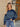 Round Neck Striped Lantern Sleeve Sweater - La Dolce Fiona