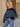 Round Neck Striped Lantern Sleeve Sweater - La Dolce Fiona
