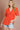 Lime 'N' Chili Solid Ruffled Deep V - Neck Puff Sleeve Babydoll Top - La Dolce Fiona