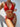 Textured Halter Neck Tie Side Bikini Set - La Dolce Fiona