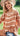 BiBi Tie Dye French Terry T-Shirt With Side Slits - La Dolce Fiona