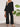 Tie Neck Balloon Sleeve Top and Pants Set - La Dolce Fiona