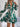 Tied Ruffled Printed Long Sleeve Dress - La Dolce Fiona