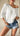 V - Neck Three - Quarter Sleeve Knit Top - La Dolce Fiona