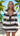 Wavy Striped Tied Front Long Sleeve Cover - Up Dress - La Dolce Fiona